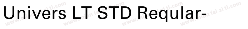 Univers LT STD Reqular字体转换